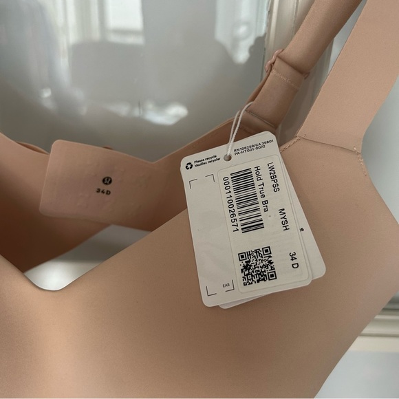 NWT Lululemon Hold True Bra 34D Nude / Beige - Picture 3 of 5